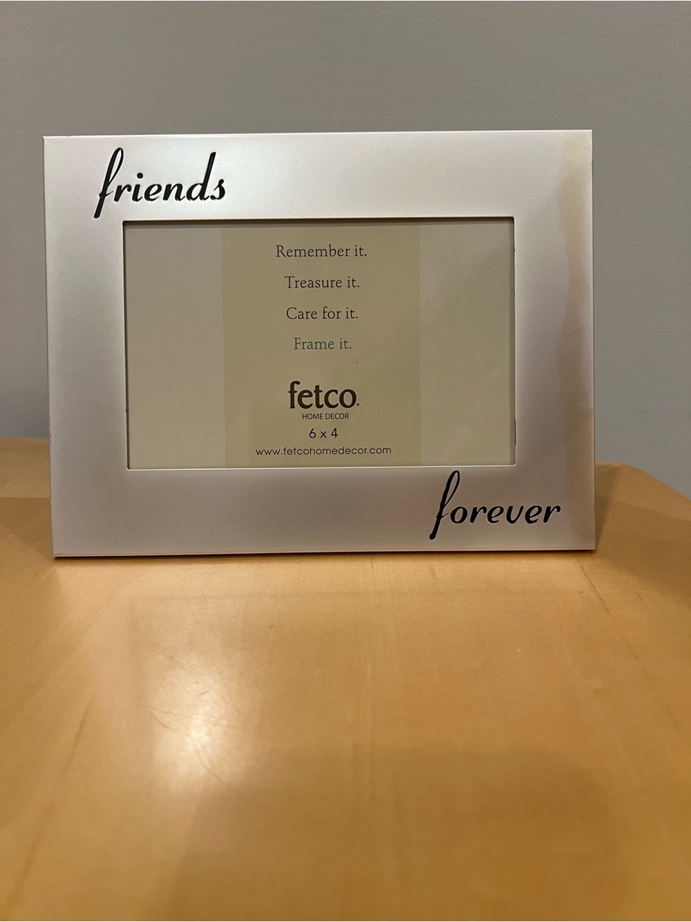 Fetco Silver "Friends Forever" Photo Frame with Script Accents